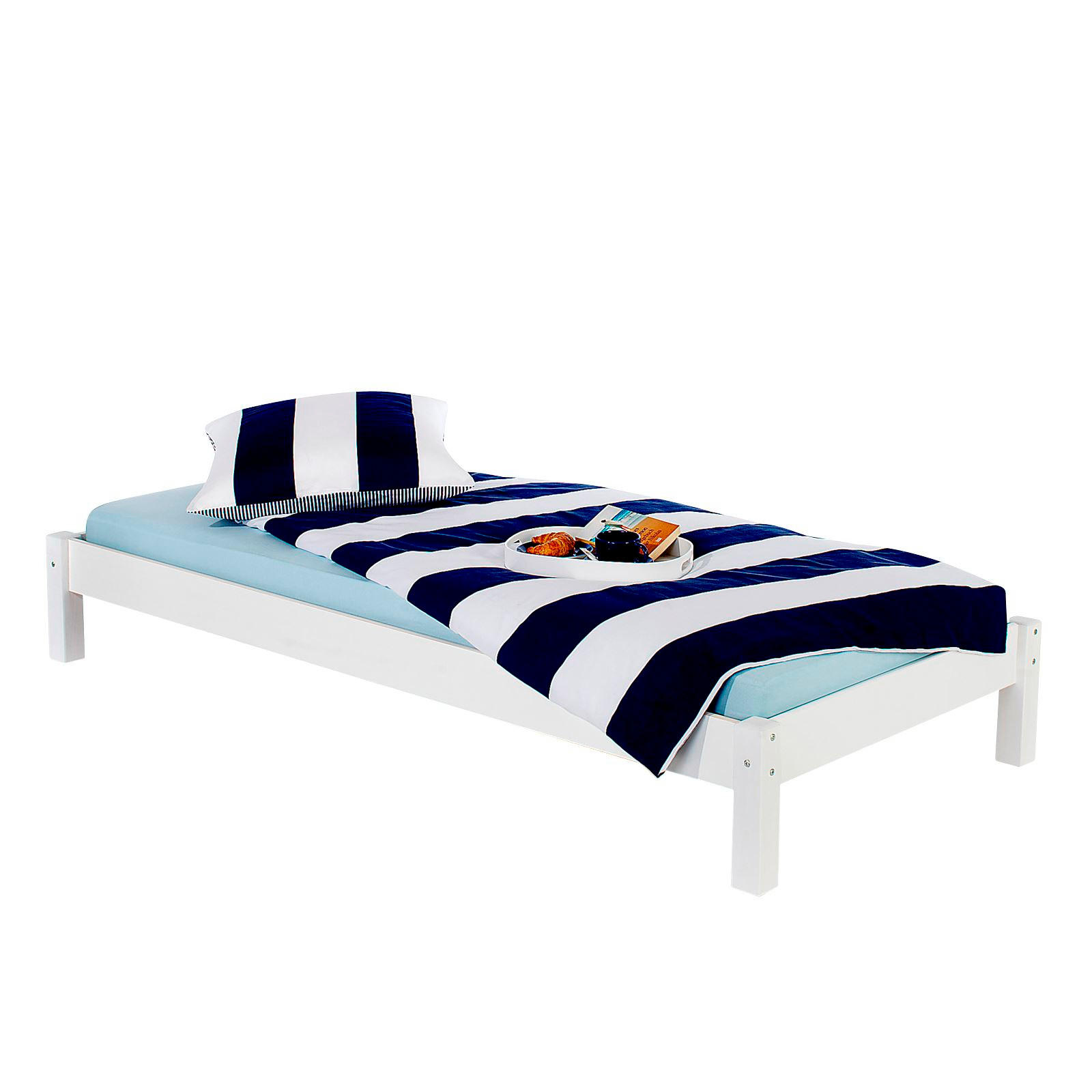 FUTONBETT TAIFUN 90X200 CM - Weiß, Holz (90/200cm) - IDIMEX