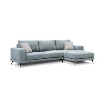 ECKSOFA MEDIOLANE 4-Sitzer, mintgrün - Mintgrün, Holzwerkstoff/Textil (282/219cm) - Courtois Laville