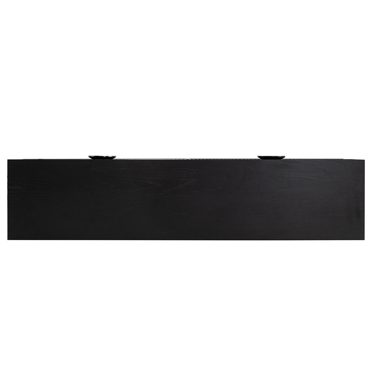 TV-LOWBOARD - Echtholzfurnier / Metall - Eichefarben, Holzwerkstoff/Metall (180/45/40cm) - home24