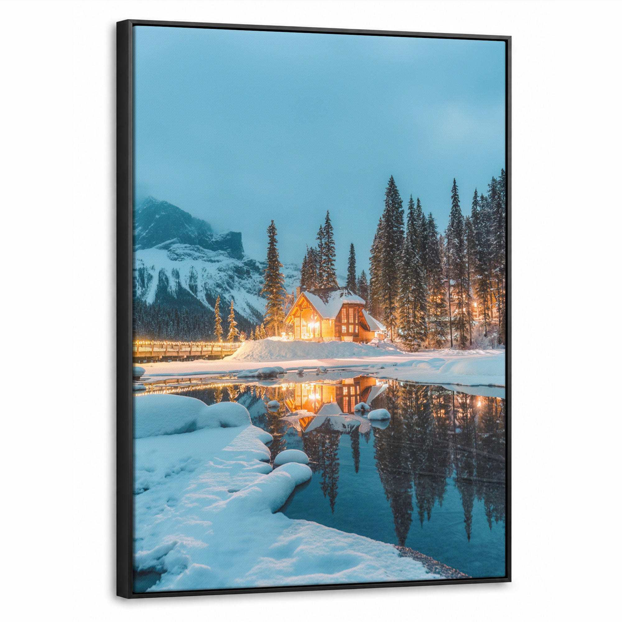 MuchoWow Leinwand Hellblau 60x80 cm