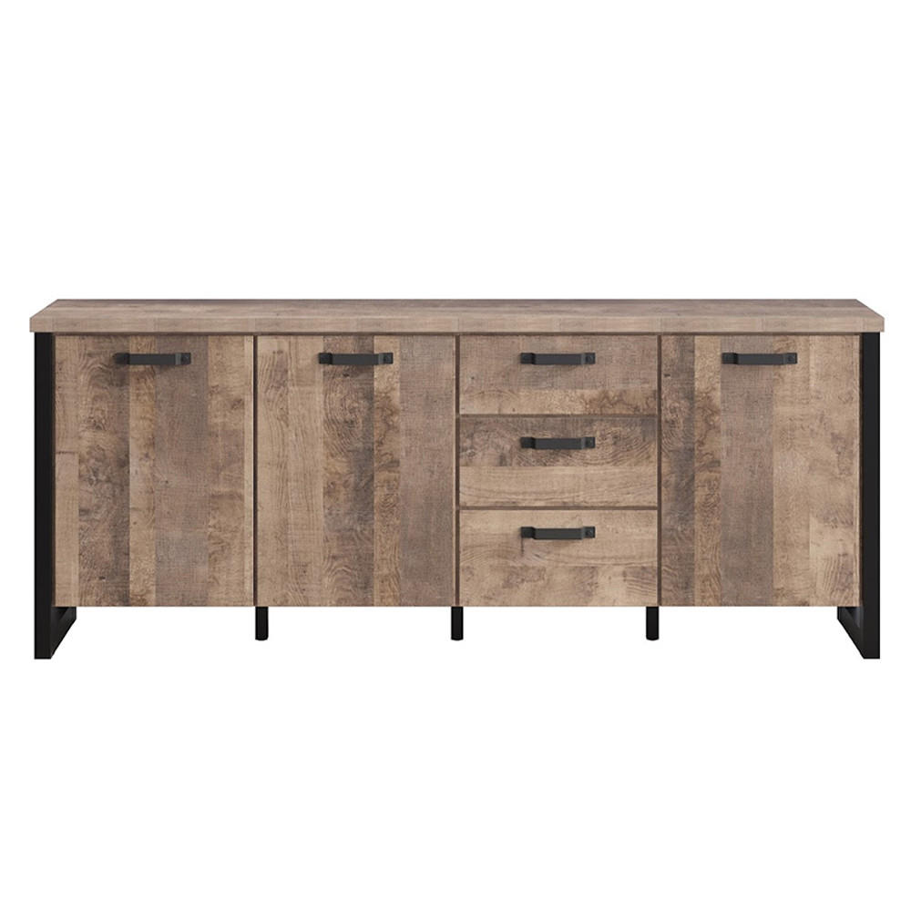 SIDEBOARD Emile Eiche Dekor - Eichefarben, Holzwerkstoff (214/214/86cm) - ebuy24