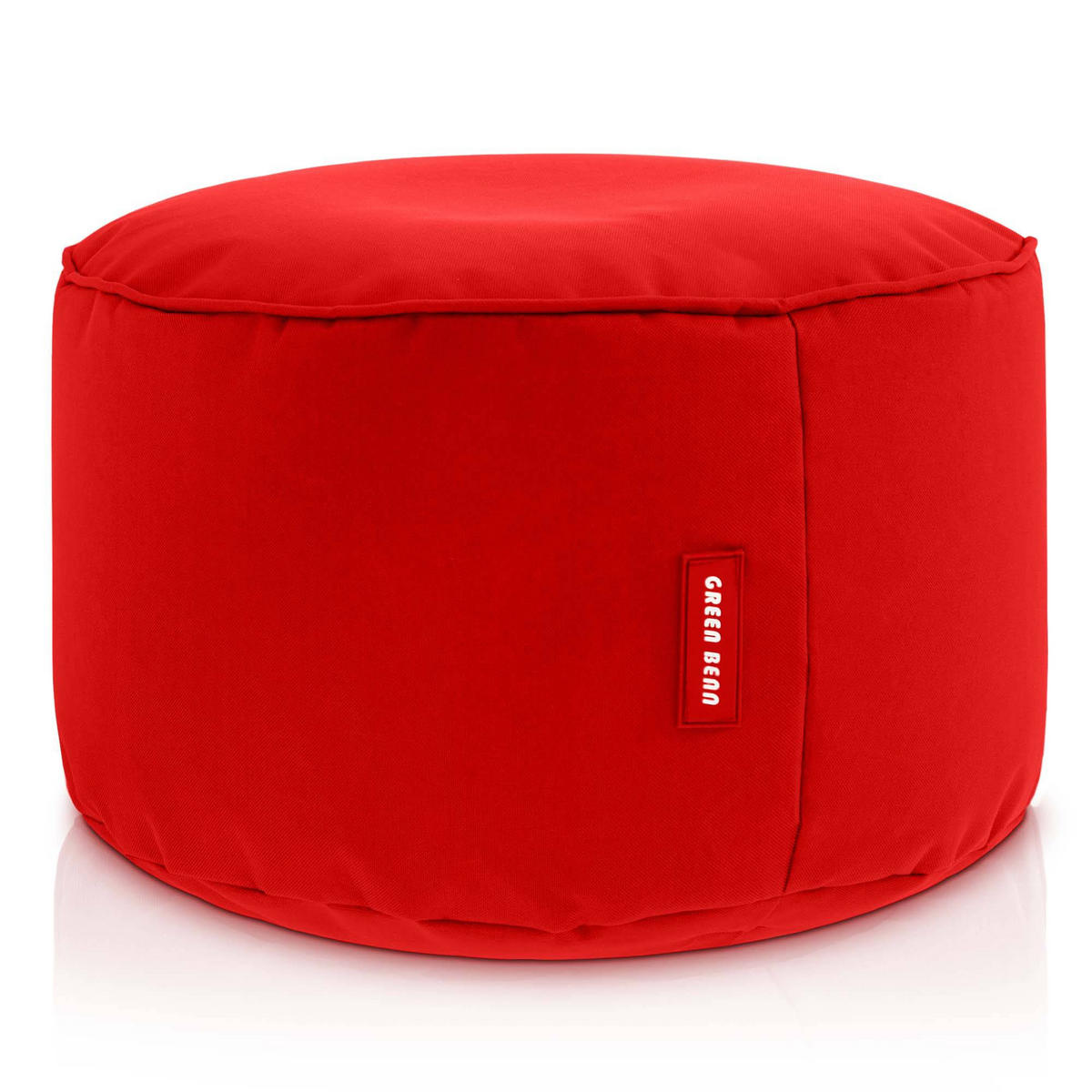 SITZSACK-HOCKER Pouf "Stay" 45x25cm - Rot, Textil (45/25/45cm) - Green Bean