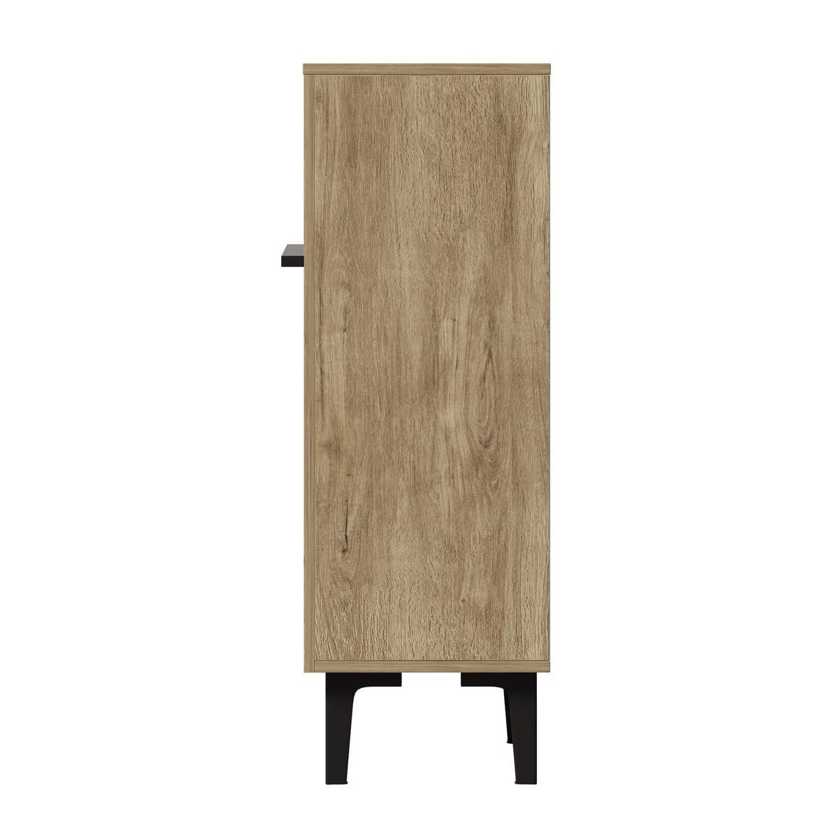 SCHUHSCHRANK aus Spanplatte 60x34,5x95cm in Naturfarben mit Doppeltüren - Naturfarben, Holzwerkstoff (60/95/34.5cm) - Modfu