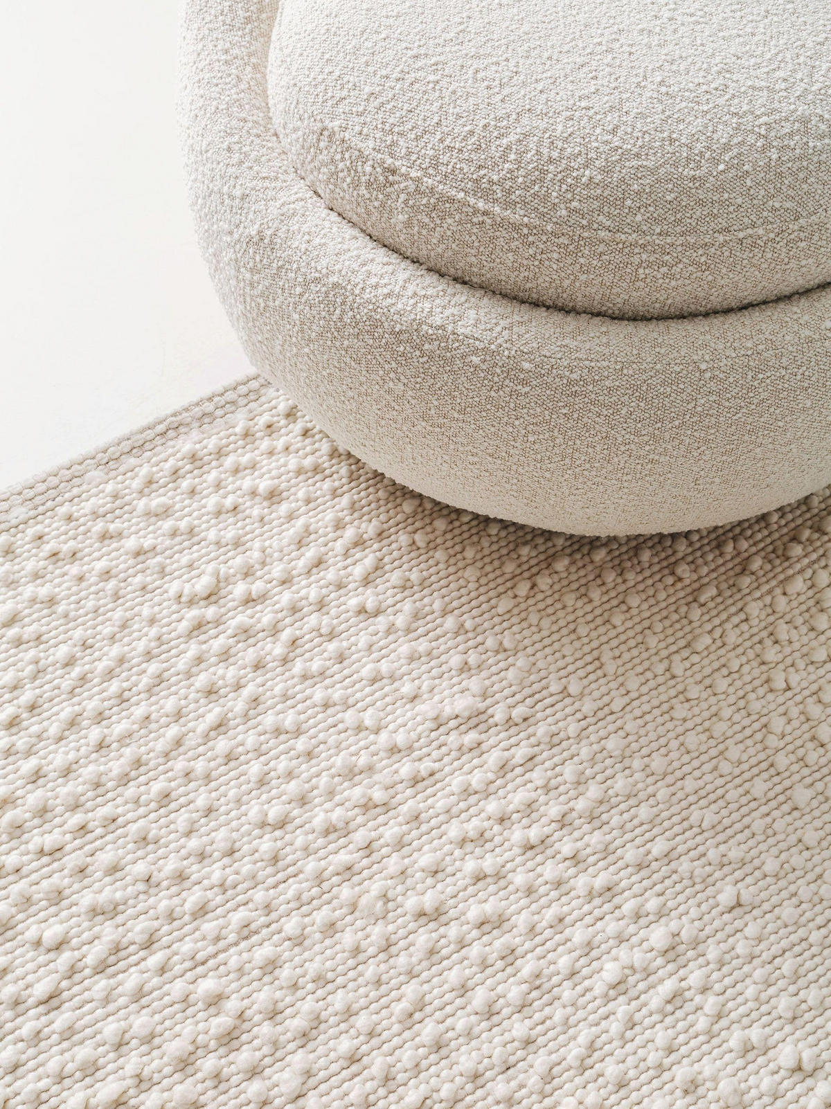 WOLLTEPPICH Lana Cream 120x170 cm - Creme, Textil (120/170cm) - benuta Pure