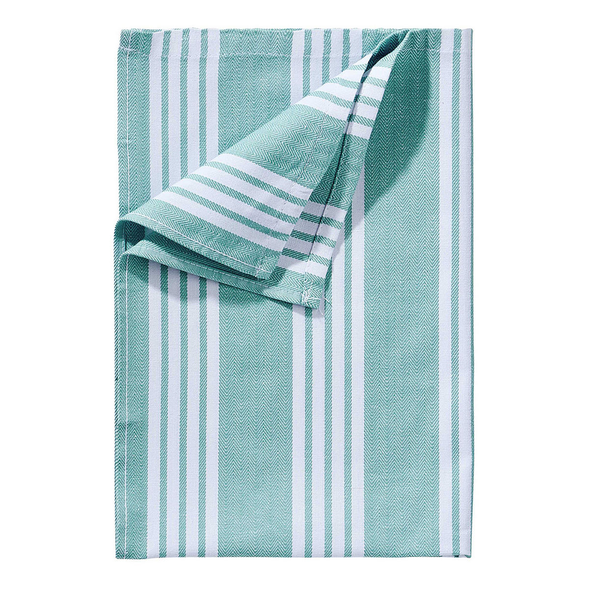 KÜCHENTUCH (3er Set) Loft - Weiß/Grün, Textil (50/67cm) - Butlers