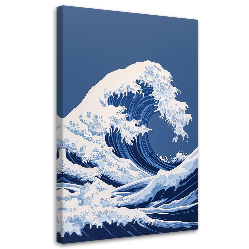 Feeby Leinwandbild Blau 70x100 cm