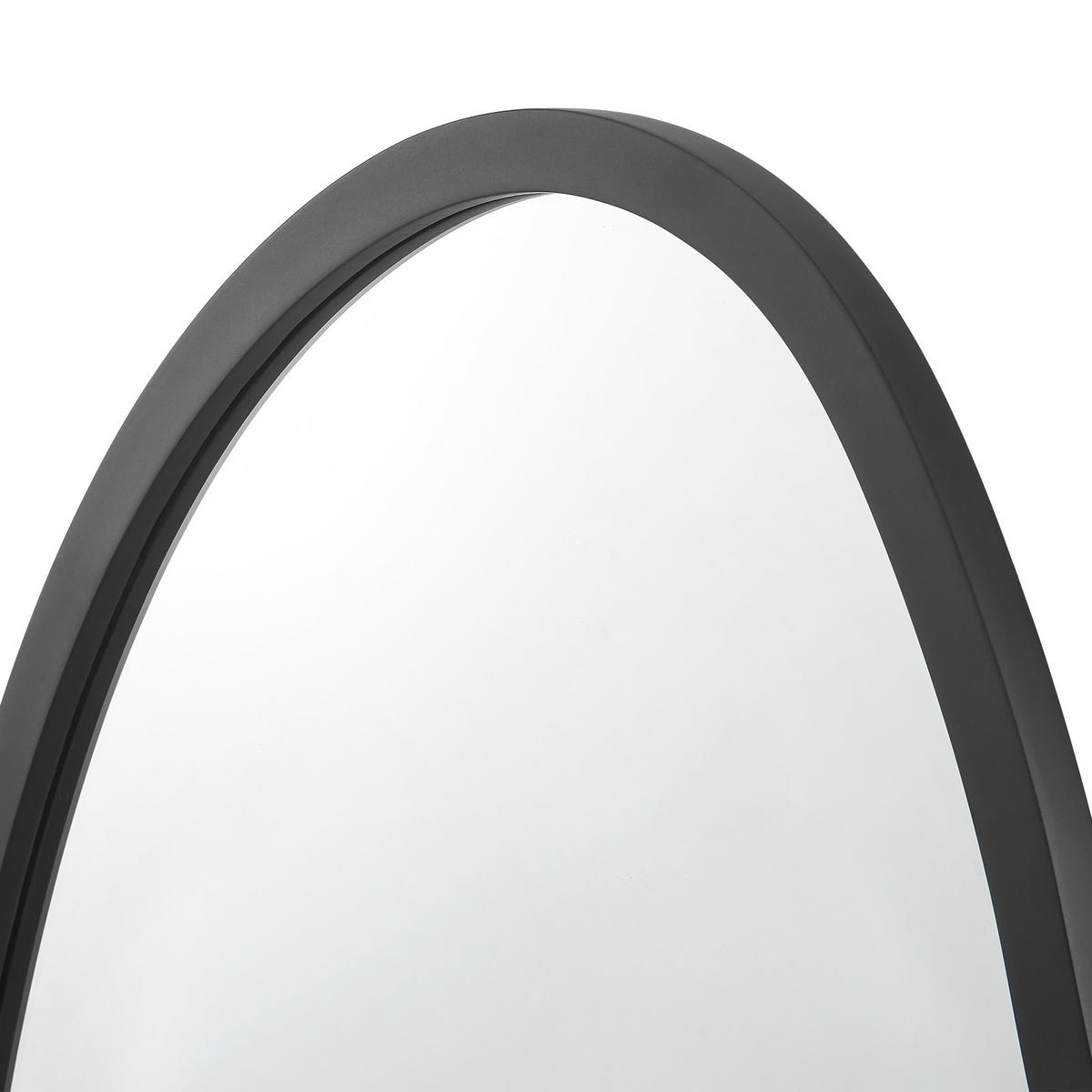 WANDSPIEGEL Filiano - Schwarz, Glas/Holzwerkstoff (58/80/1.8cm) - [en.casa]