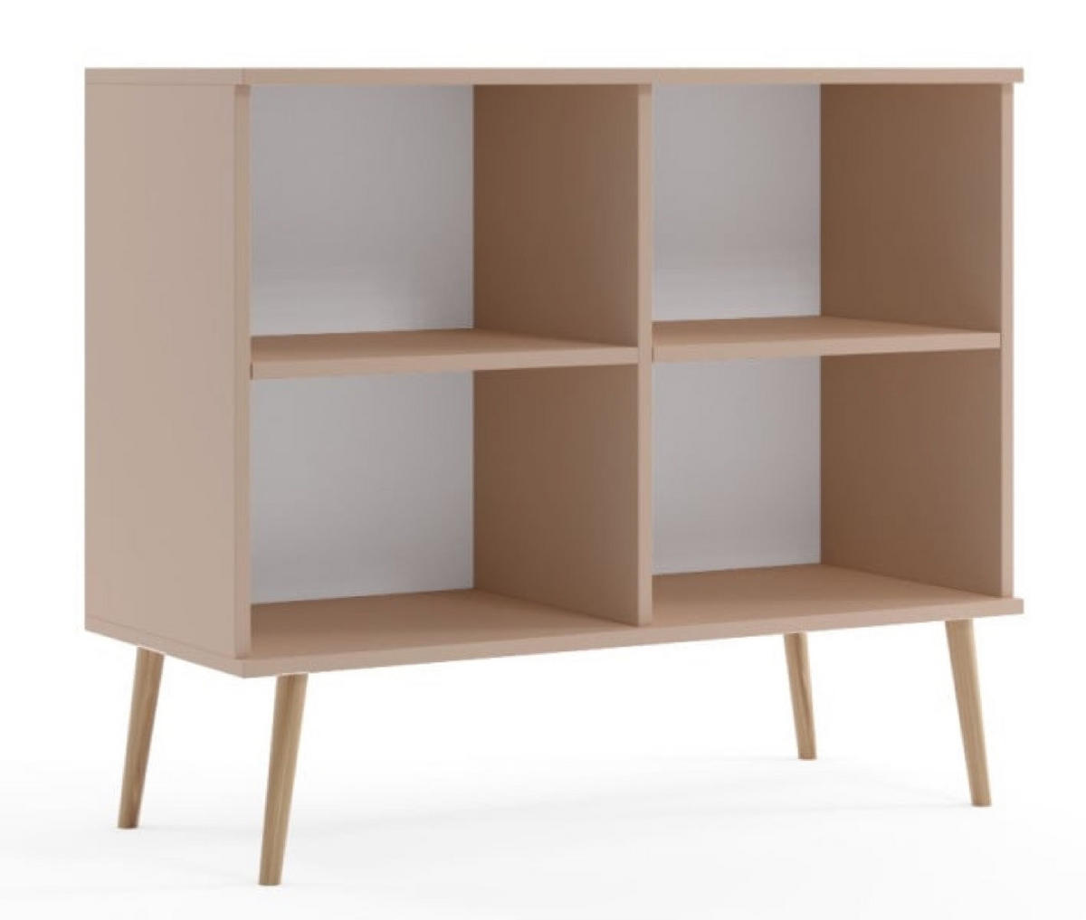 SIDEBOARD Weiß Matt Boho Mit Regalen - Weiß, Holzwerkstoff (100/85/42cm) - Sepro Meble