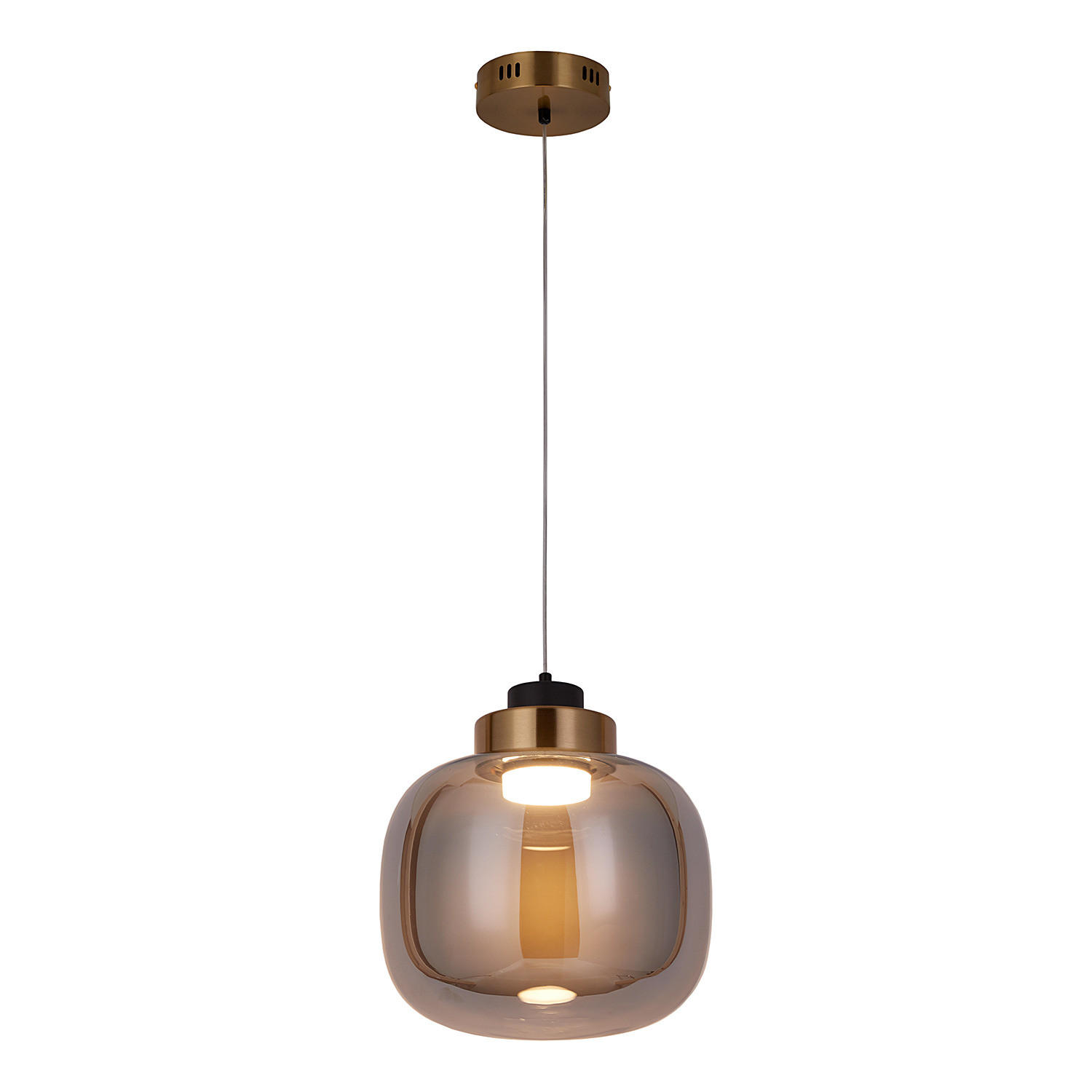 PENDELLEUCHTE Exemplar - Goldfarben, Glas (20/20/150cm) - Butlers