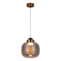 PENDELLEUCHTE Exemplar - Goldfarben, Glas (20/20/150cm) - Butlers