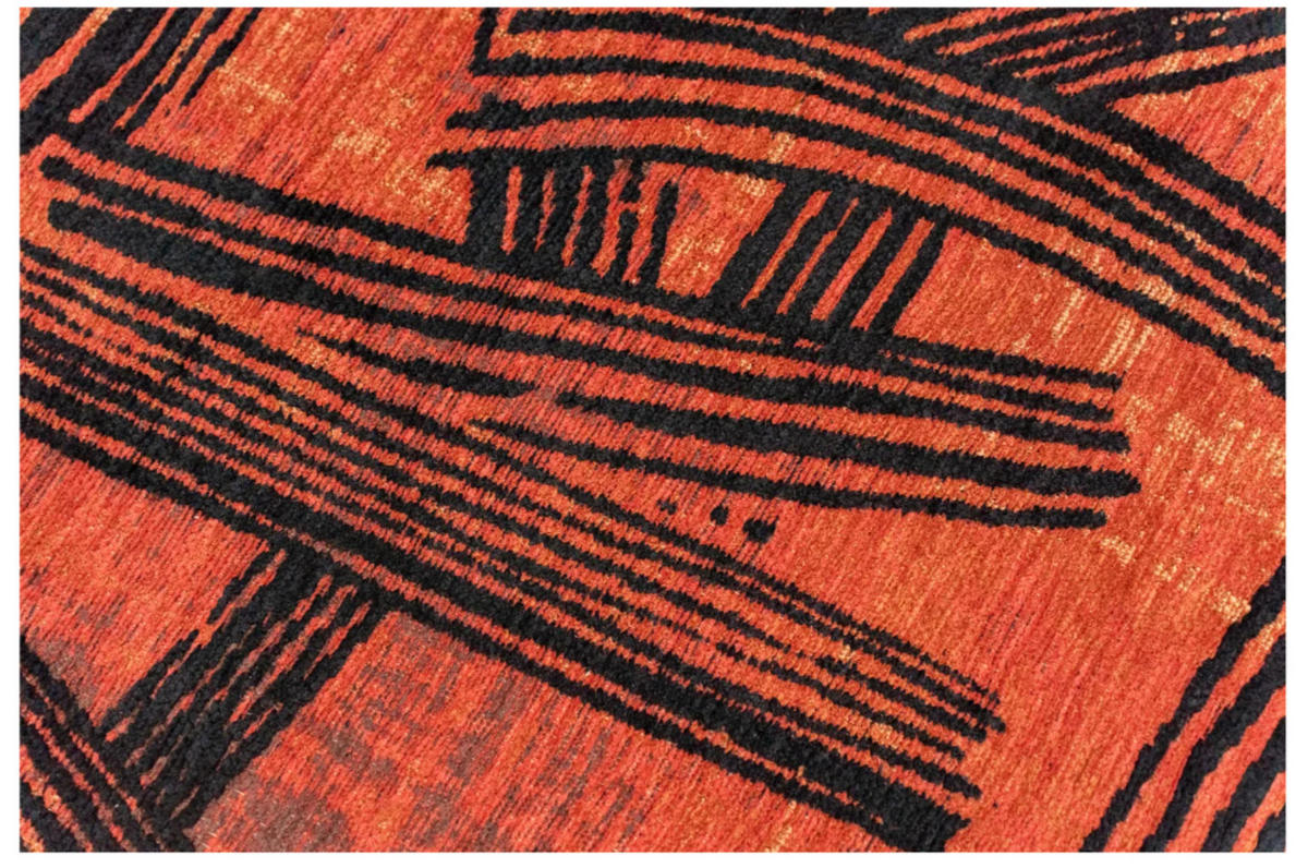 TEPPICH modern Flachgewebe KATANA Orange 240 x 340 cm - Orange, Textil (240/340cm) - Novatrend