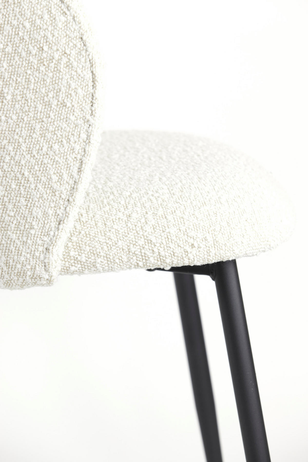ESSZIMMERSTUHL Elyna Braun 56/55/79 cm - Schwarz/Weiß, Textil (55/79/56cm) - Light & Living