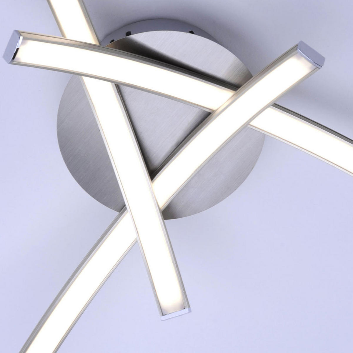 LED DECKENLEUCHTE Valerie Silber Metall - Silberfarben, Metall (40/40/16cm)