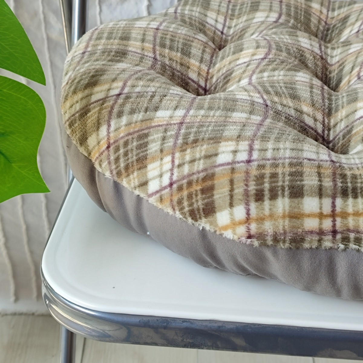 GARTENHOCKERAUFLAGE 40/40/8cm - Grün, Textil (40/8/40cm) - Authentics