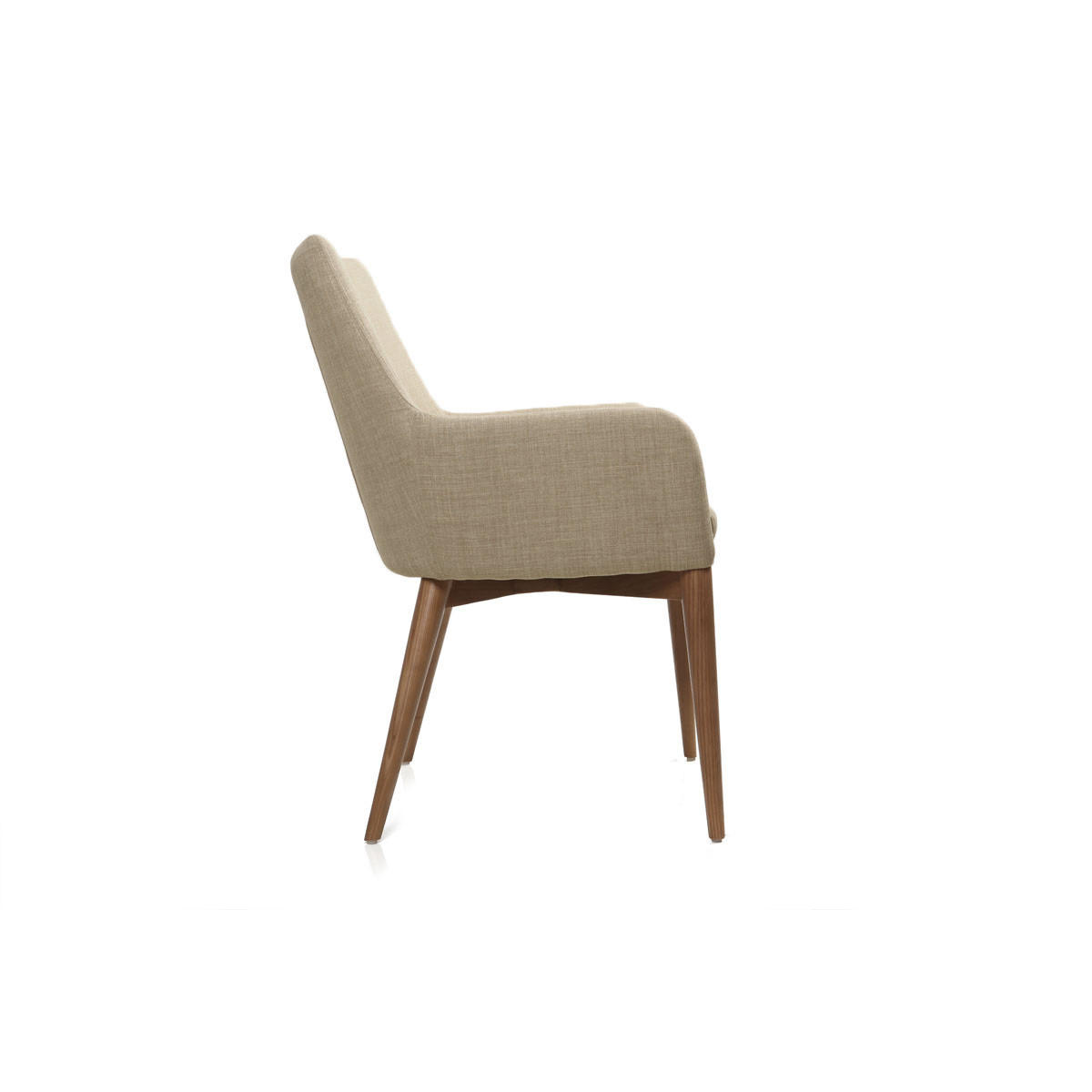 SESSEL 2er-Set Polyester Beige SHANA - Beige, Textil (61/86/55cm) - Miliboo
