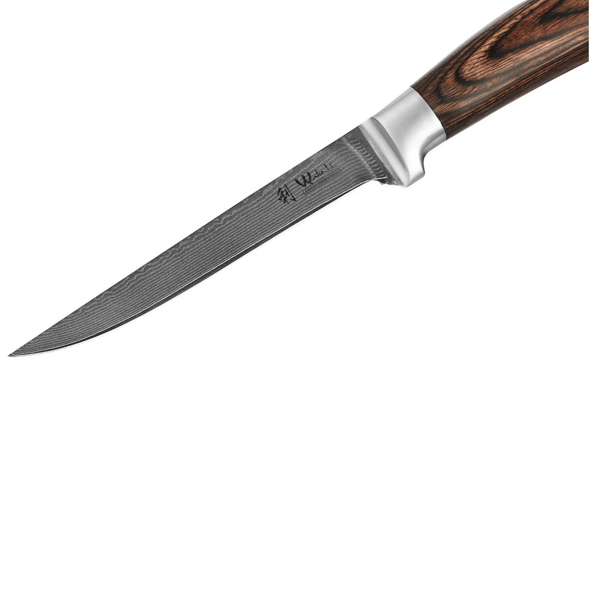 AUSBEINMESSER aus Damast I EDIB - Braun, Holz/Metall (30cm) - Wakoli