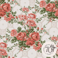 VLIESTAPETE Landrosen Alte Rose Rosa - Pink, Papier/Kunststoff (52/1000cm) - Graham & Brown