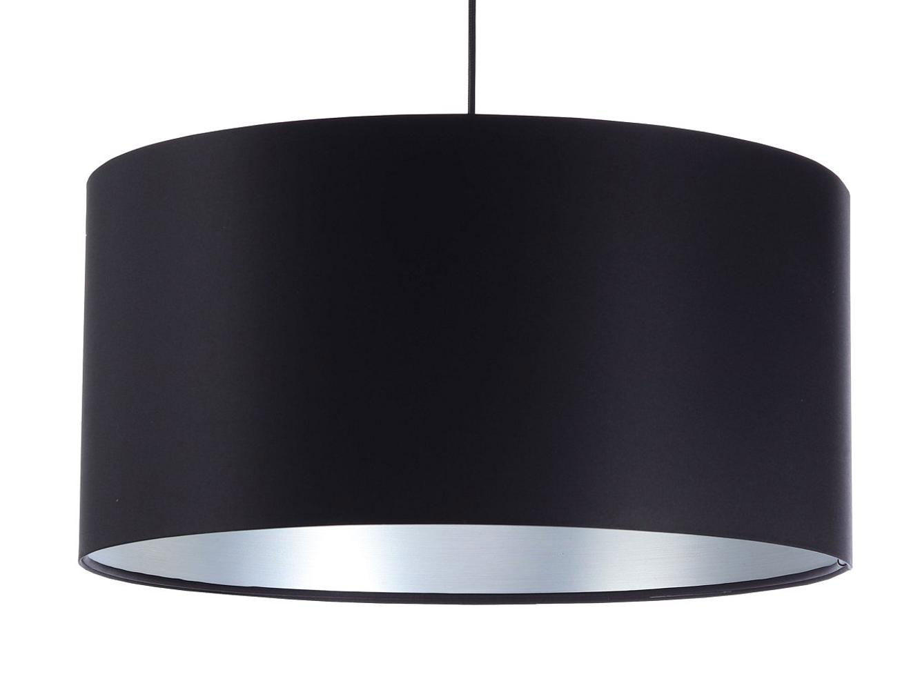 HÄNGELEUCHTE Schwarz 50/25 cm - Silberfarben/Schwarz, Kunststoff (50/0.8/25cm) - ONZENO