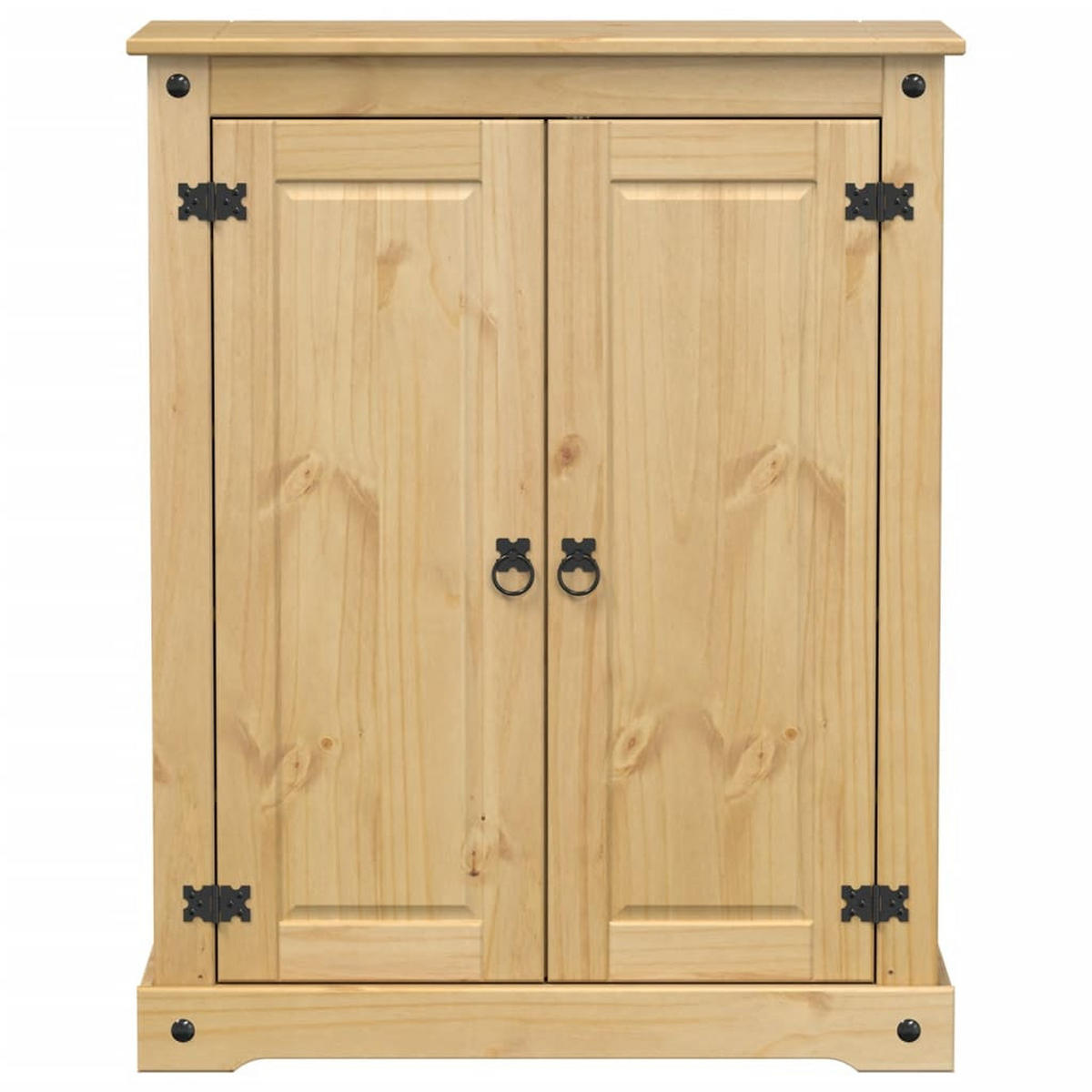 SCHUHSCHRANK Corona 86/38,5/108 Cm Massivholz Kiefer - Braun, Holz (38.5/108/86cm) - vidaXL