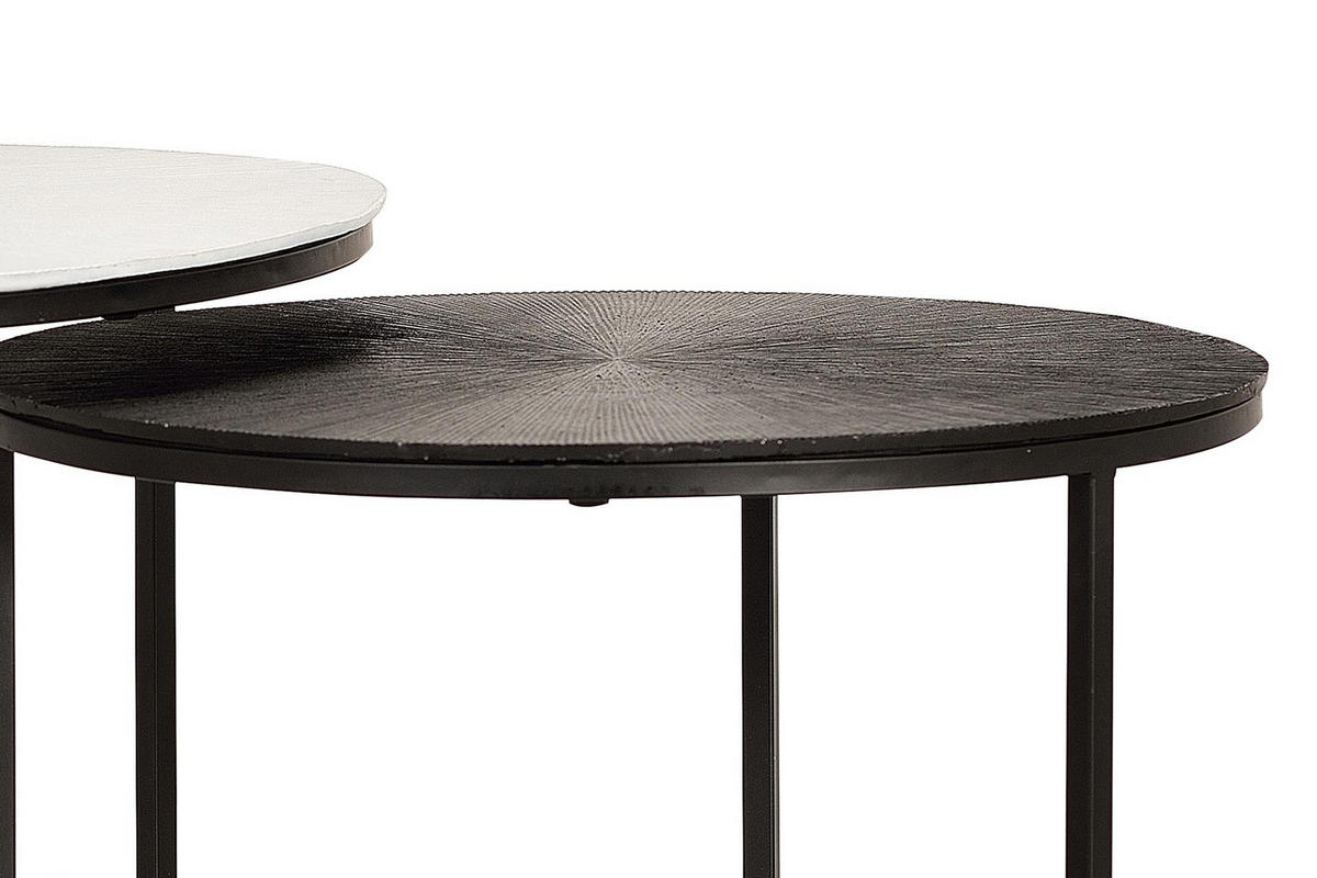 COUCHTISCH aus Metall - Weiß, Metall (76/76/45cm) - Giner y Colomer