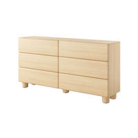 KOMMODE Boho 160 cm Bloom, Eiche Vicenza, 6 Schubladen - Eichefarben, Holz (160/80/38cm) - Emporius