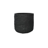 PFLANZKASTEN The Rock 28x25 cm, Steinoptik Anthrazit, Fiberstone - Anthrazit, Kunststoff (28/25/28cm) - dasmöbelwerk