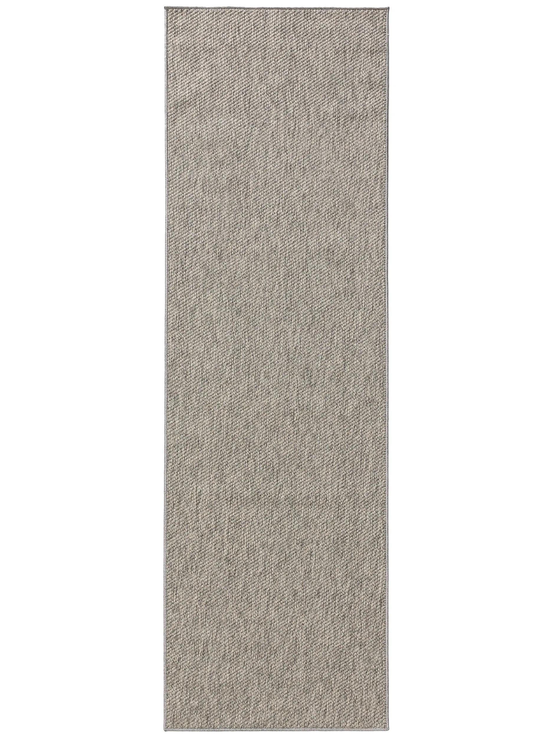 OUTDOORLÄUFER Iowa Hellgrau 80x300 cm - Hellgrau, Kunststoff (80/300cm) - benuta