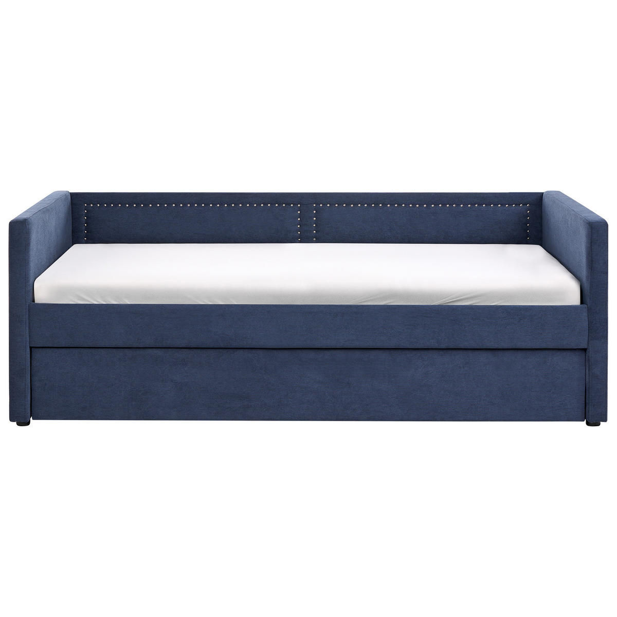 HEVERŐ 90/200cm Tengerészkék Mimizan - kék, textil/természetes anyagok (90/200cm) - Beliani