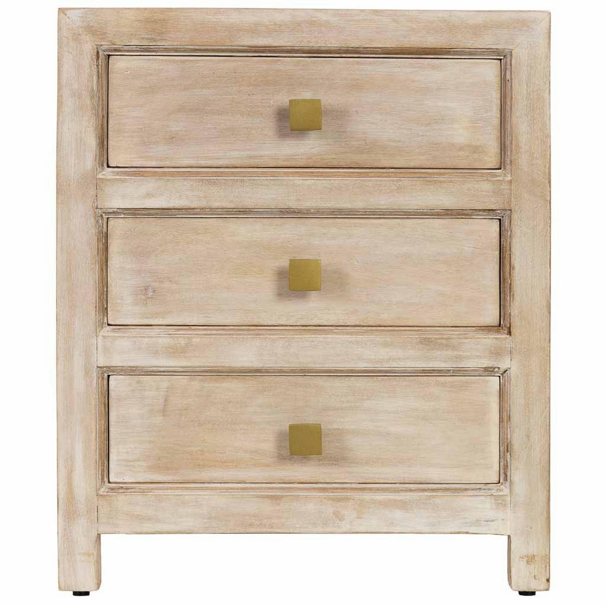 NACHTTISCH aus Holz, beige, 50x40x61cm - Beige, Holz (50/60.5/40cm) - Wanderlust