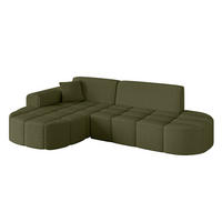 ECKSOFA Ottomane Links LIVO-L1 - 252x173x79,5 cm Grün - Grün, Holzwerkstoff/Textil (252/173cm) - ALTDECOR