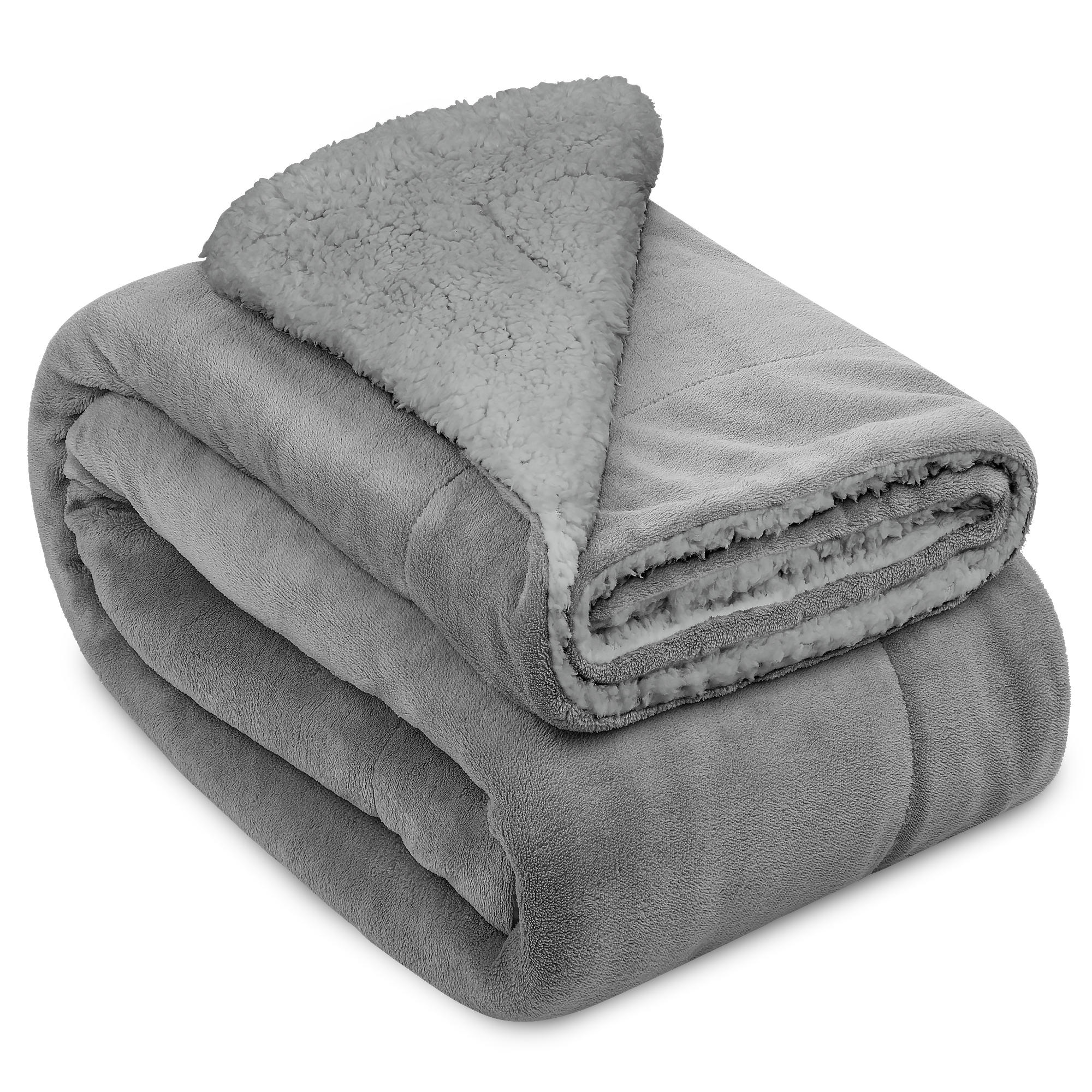 DECKE Alina 220/240 cm Hellgrau/Hellgrau - Grau, Textil (220/240cm) - Beautissu 