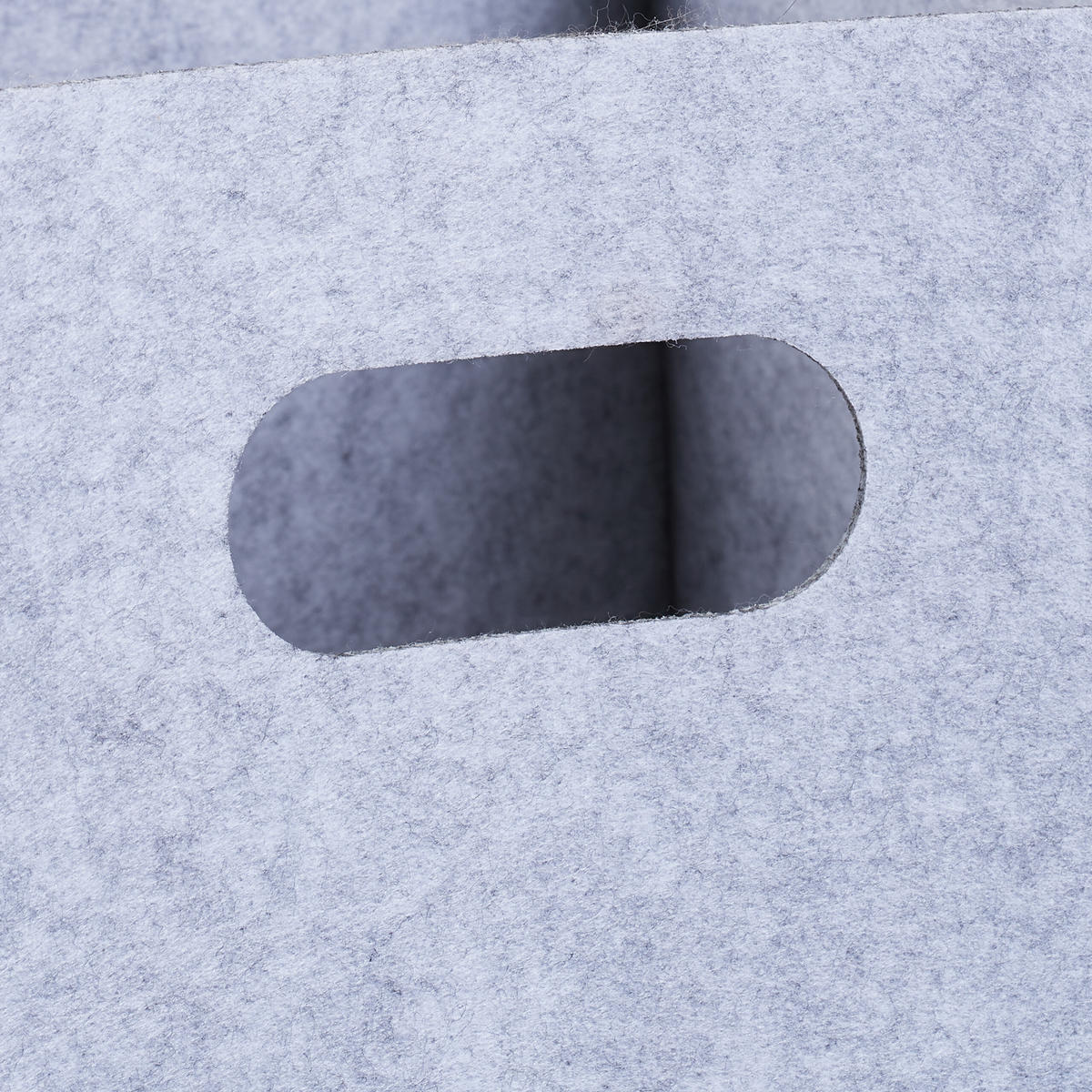 PLSTĚNÝ koš - šedá, textil (30/30/30cm) - Relaxdays