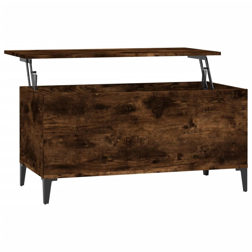 COUCHTISCH Räuchereiche 90x44,5x45 cm Holzwerkstoff - Braun, Holzwerkstoff (44.5/90/45cm) - furnicato