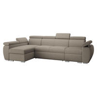 ECKSOFA Boston LCP, Seite: Links LCP+2R+1P(65) - Kaschmir/Silberfarben, Holz/Textil (320/170cm) - MIRJAN24