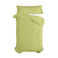 BETTBEZUG 2er-Set teiliges basic 135/140x200 cm (standardgrösse) grün - Grün, Textil (140/200cm) - Happy Friday