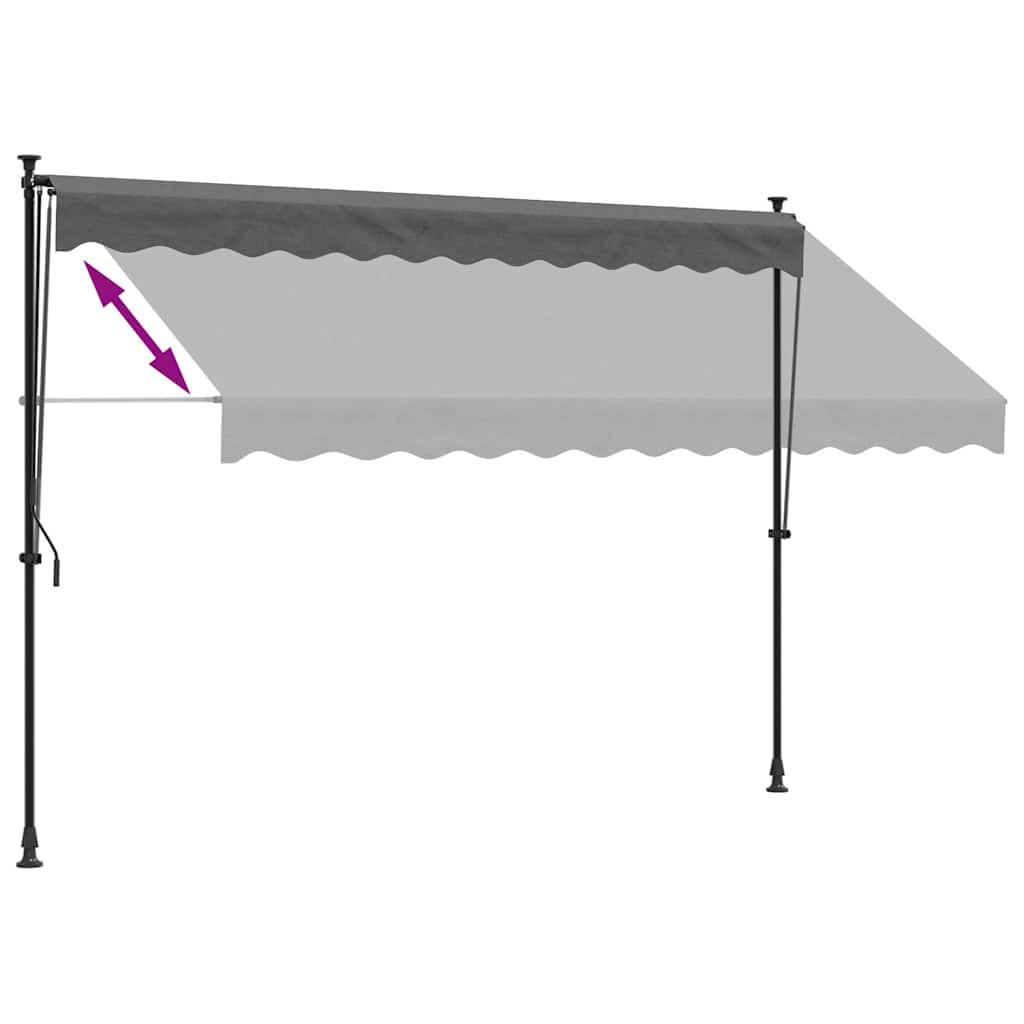 vidaXL Markise Anthrazit 135x300x287 cm