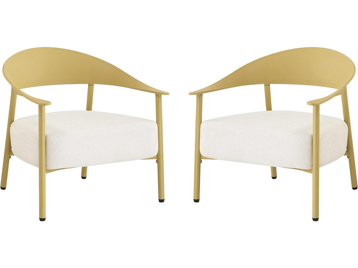 GARTENSESSEL céora Gelb - Gelb, Metall (73/76/69cm) - Habitat Garten