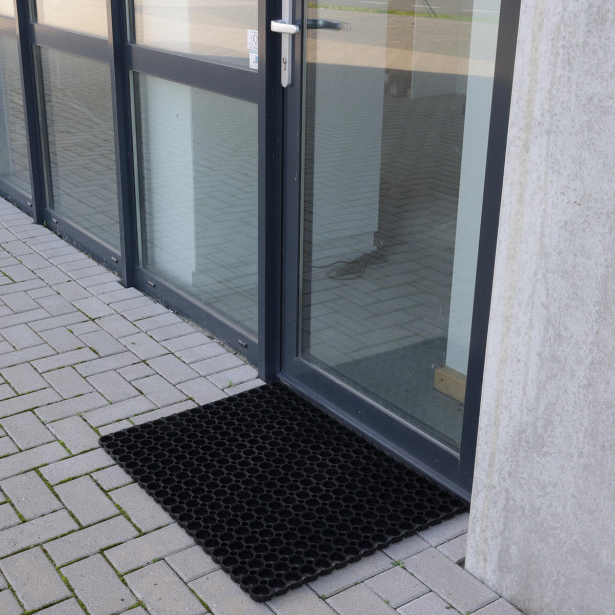 GUMMI RINGMATTE 80 x 120 cm - Schwarz, Naturmaterialien (120/80cm) - IVOL