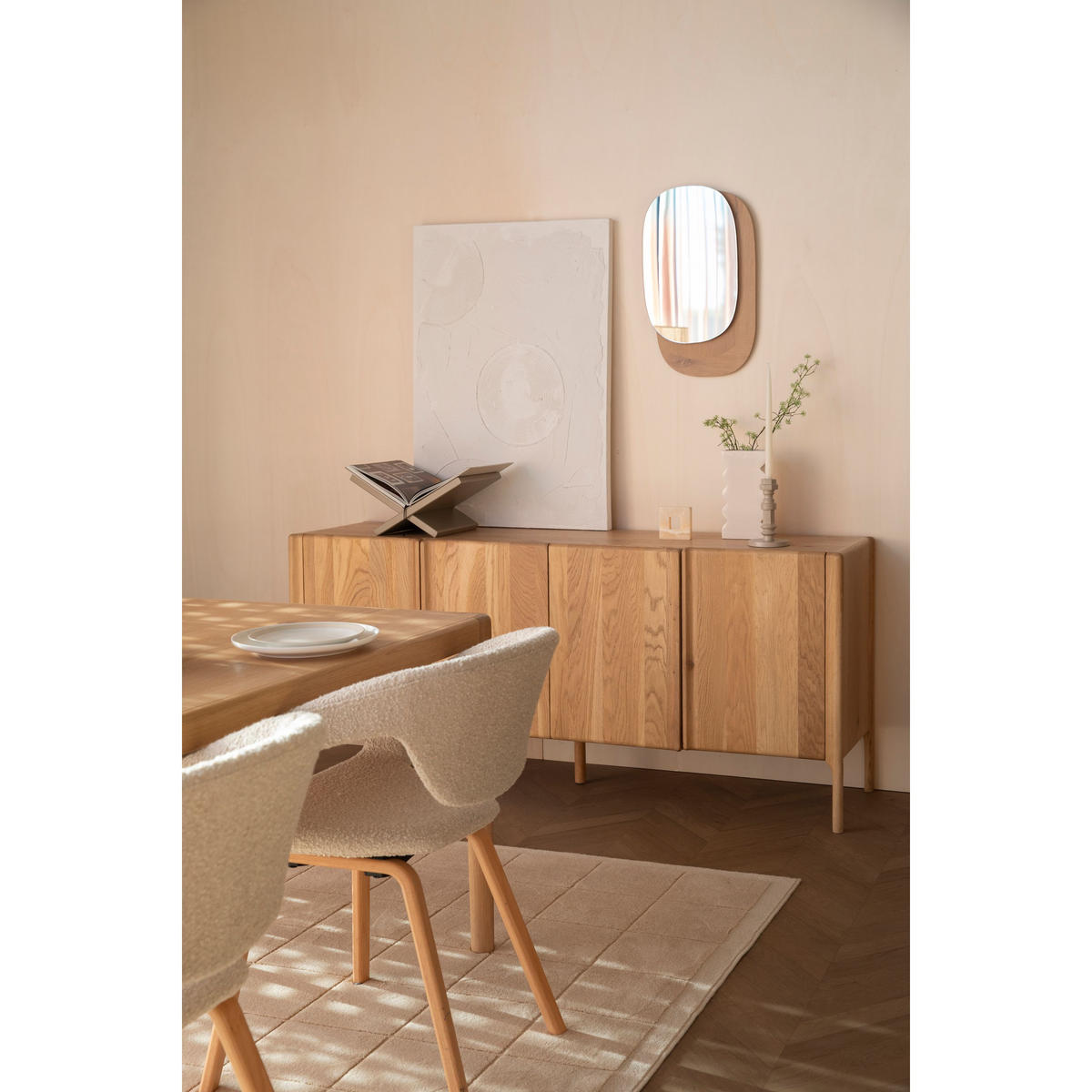 SIDEBOARD Ember - Naturfarben, Holz (180/80/45cm) - Zuiver