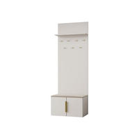 GARDEROBE MIT SITZBANK Kerkin - Sandfarben/Beige, Holzwerkstoff/Kunststoff (70/200/42cm) - MIRJAN24