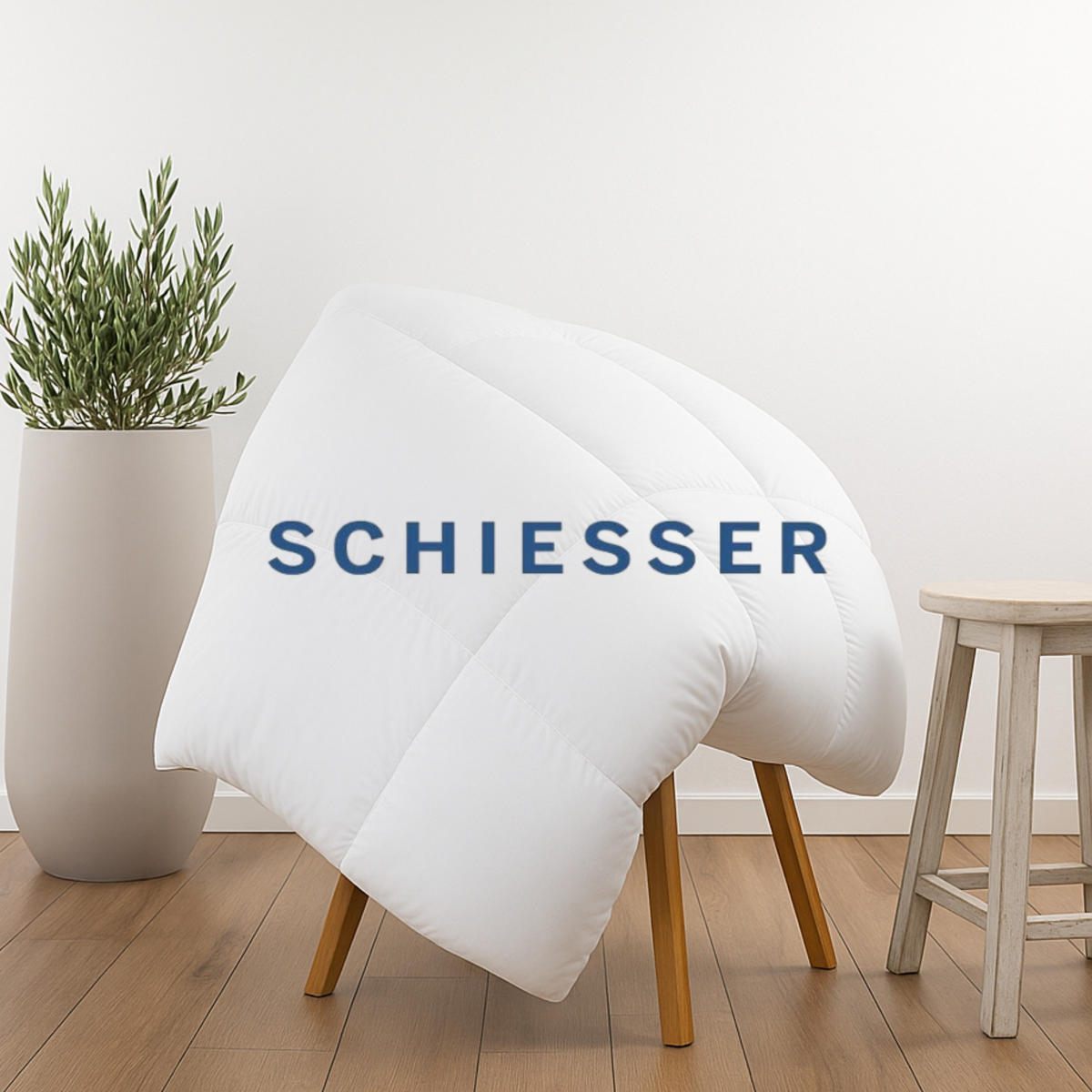 STEPPBETT Feels Like Down - 135 x 200 cm - Weiß - Weiß, Textil (135/200cm) - SCHIESSER