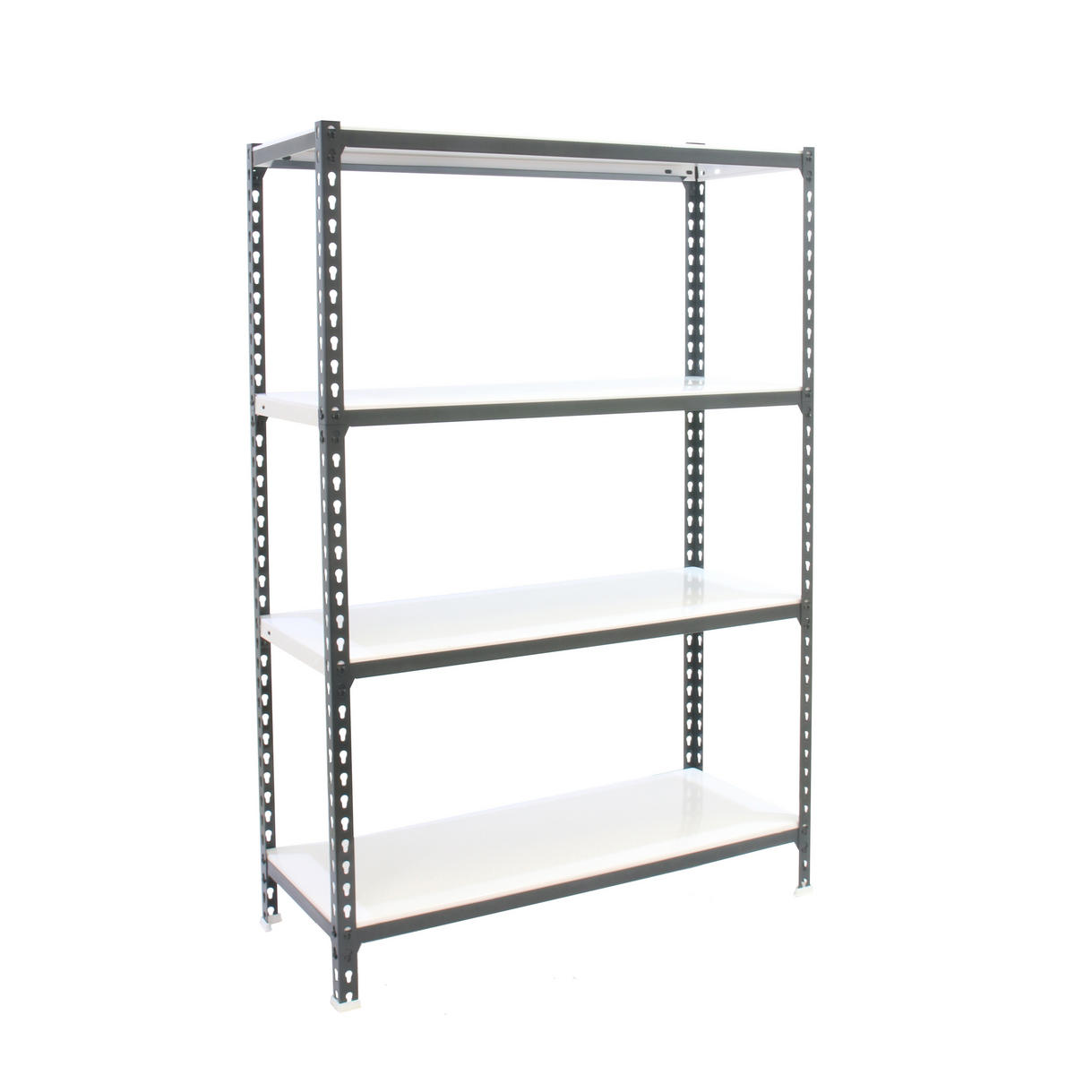 SCHWERLASTREGAL Mid Metal Shark HxBxT 150 x 90 x 30 cm Fachlast 180 kg Anthrazit-Weiß - Anthrazit, Metall (90/150/30cm) - PROREGAL