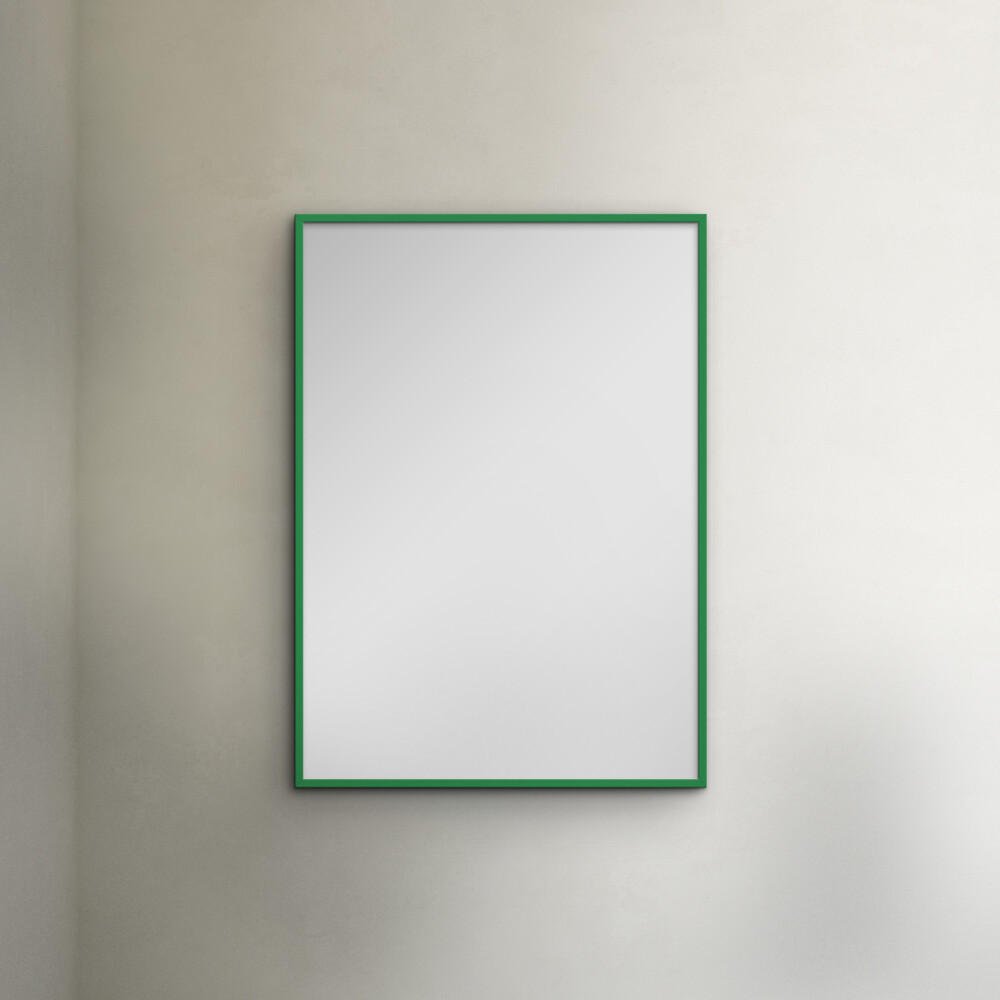 SPIEGEL - Grünes Holz - Grün, Holz/Papier (40/50/2cm) - Poster&Frame