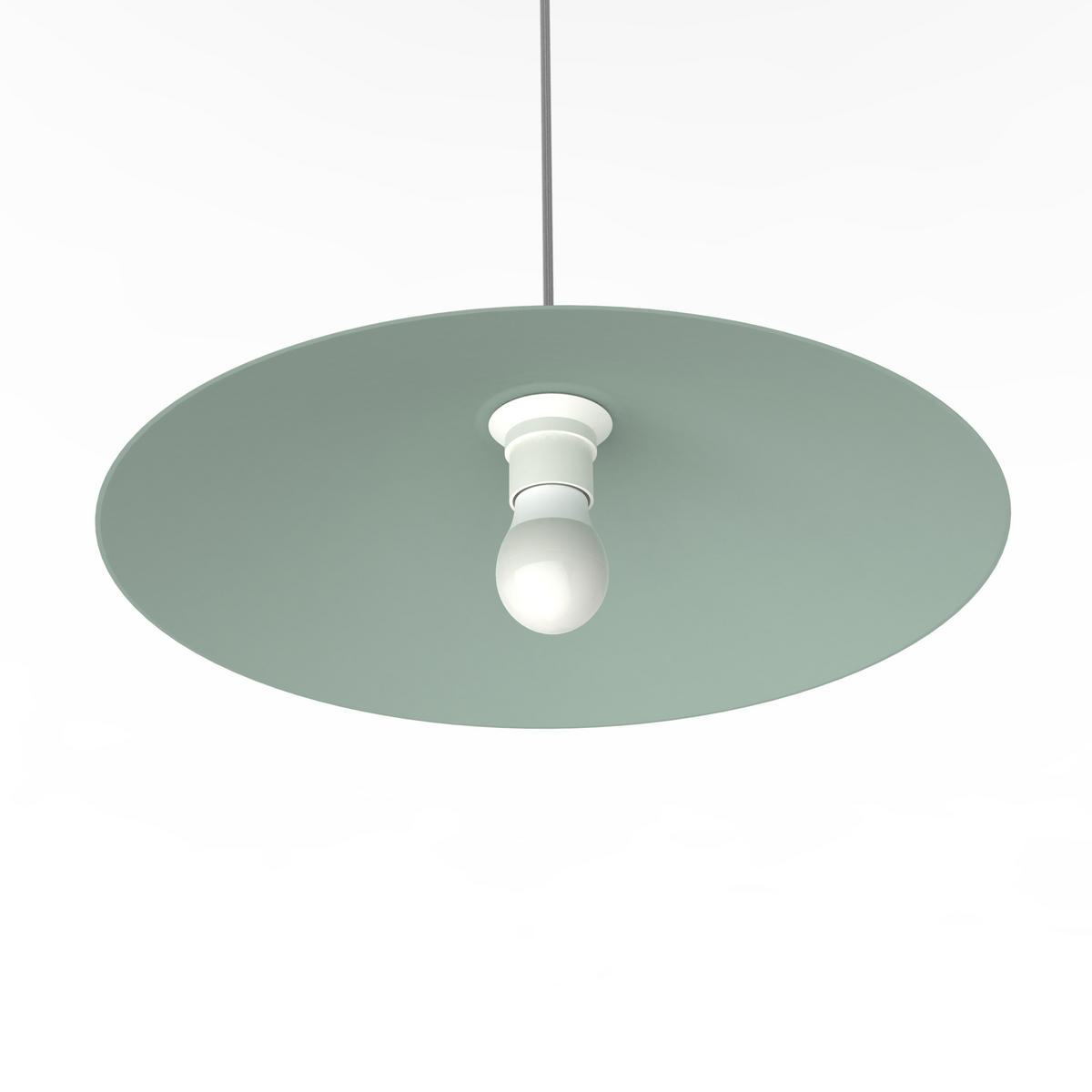 HÄNGELEUCHTE - Grün, Metall (40/40/15cm) - Lumicom