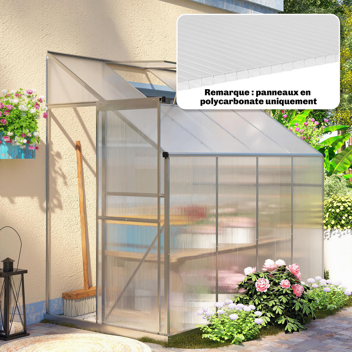 GEWÄCHSHAUS Transparent Hohlkammerplatten 120x60 cm - Transparent, Kunststoff (120/0.4/60cm) - PANGIVO