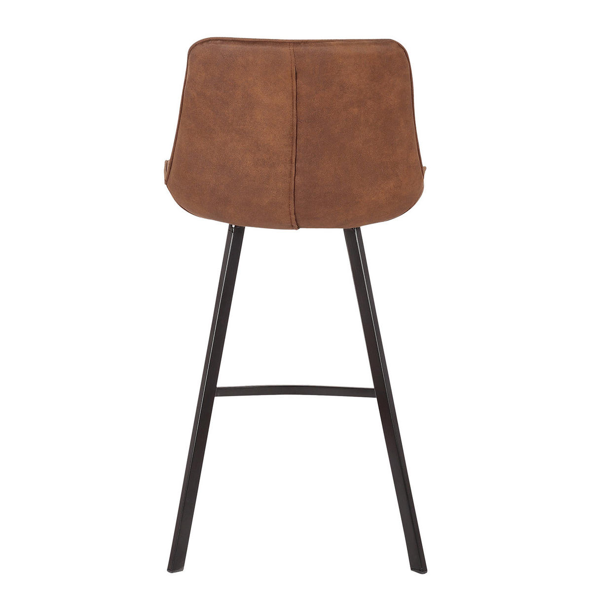 BARSTUHL - Metall, 2er-Set - Braun, Textil (51/95/52cm) - home24