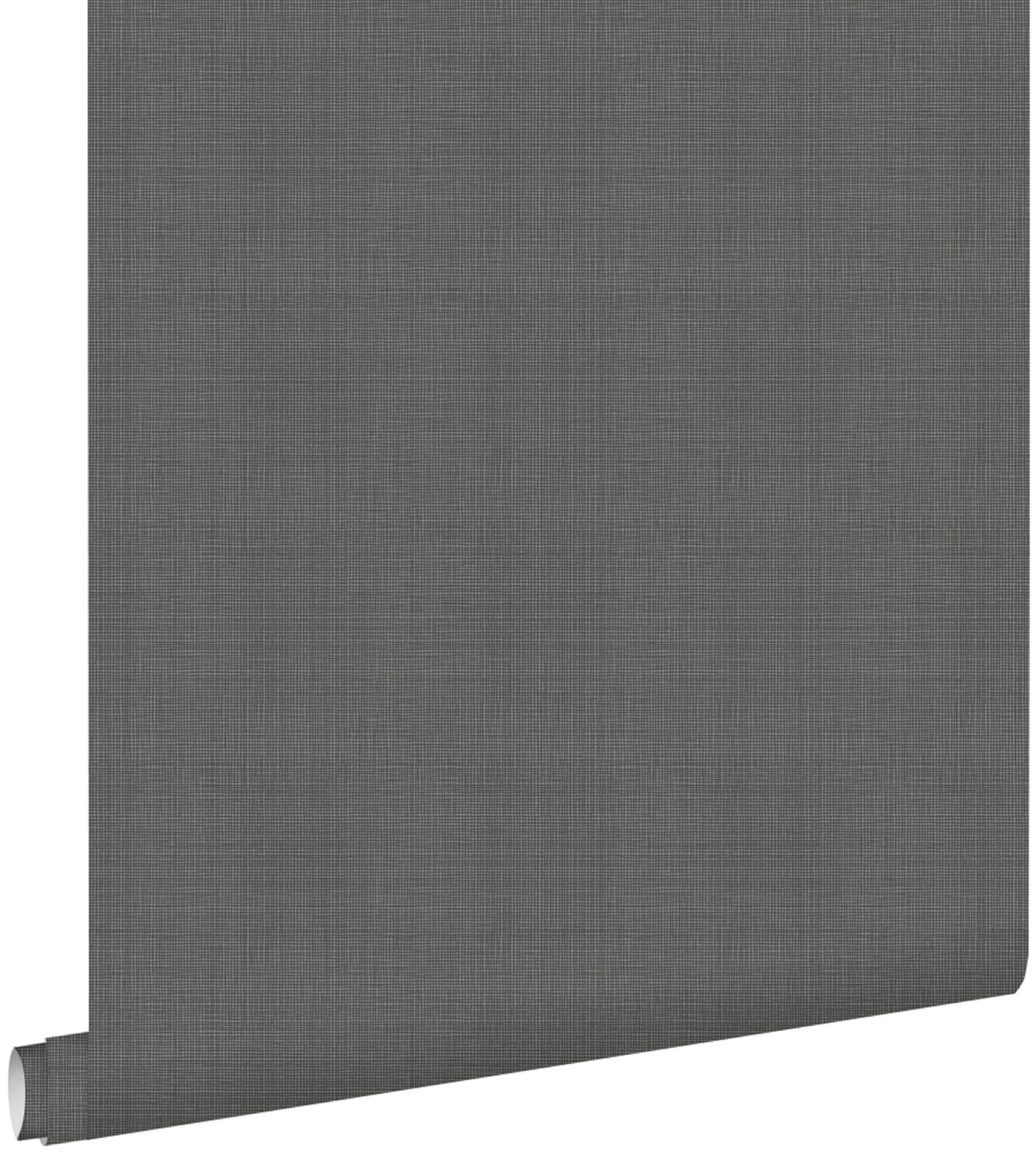 TAPETE Leinen-Optik 53 cm x 10.05 m - Grau, Papier (53/1000cm) - ESTAhome