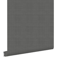 TAPETE Leinen-Optik 53 cm x 10.05 m - Grau, Papier (53/1000cm) - ESTAhome