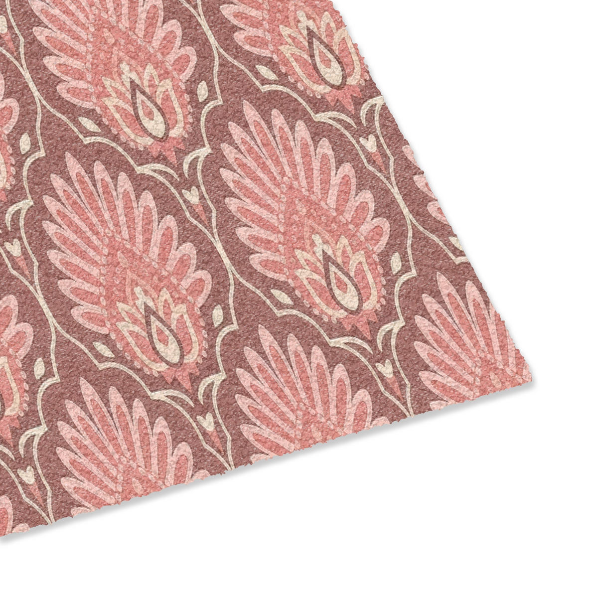 PREPRAŽNIK ZA VRATA Fläktdesign - Mönster - Rosa 60x40 cm - starinsko roza, umetna masa (60/0.4cm) - MuchoWow