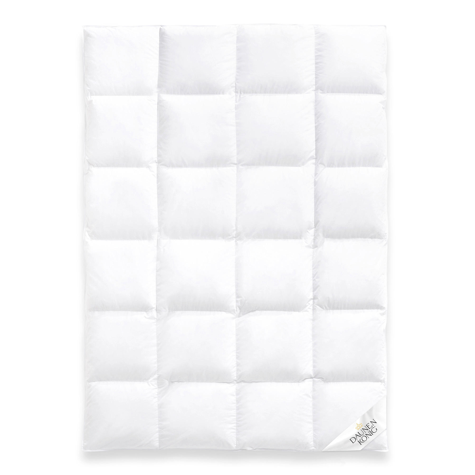 WINTERBETTDECKE ROYAL Gänsedaunen warm - Weiß, Naturmaterialien/Textil (155/220cm) - Daunenkönig